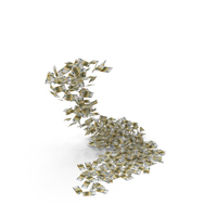 Falling 200 Euro Bills PNG & PSD Images