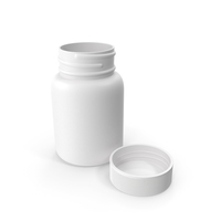 Plastic Bottle Pharma Round 30ml PNG & PSD Images