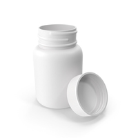 Plastic Bottle Pharma Round 30ml Open PNG & PSD Images
