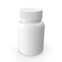 Plastic Bottle Pharma Round 30ml Closed PNG & PSD Images