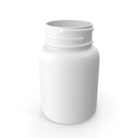 Plastic Bottle Pharma Round 30ml No Cap PNG & PSD Images
