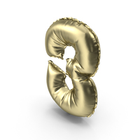 Balloon Number 3 PNG & PSD Images