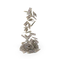 Falling Money Pile $50 PNG & PSD Images
