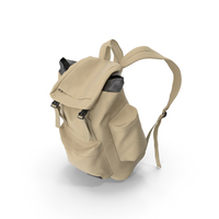 Men's Backpack  Beige PNG & PSD Images