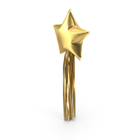 Gold Star Balloon with Tassel Garland PNG & PSD Images