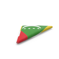 Flag Folded Triangle Comoros PNG & PSD Images