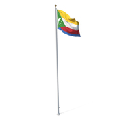 Flag on Pole Comoros PNG & PSD Images