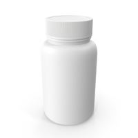 Plastic Bottle Pharma Round 60ml Closed PNG & PSD Images
