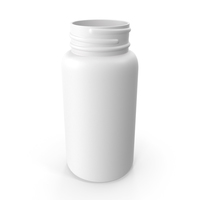 Plastic Bottle Pharma Round 120ml No Cap PNG & PSD Images