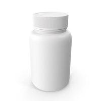 Plastic Bottle Pharma Round 200ml Closed PNG & PSD Images