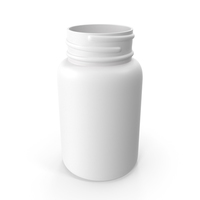 Plastic Bottle Pharma Round 200ml No Cap PNG & PSD Images