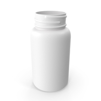 Plastic Bottle Pharma Round 500ml No Cap PNG & PSD Images