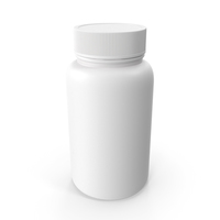 Plastic Bottle Pharma Round 625ml Closed PNG & PSD Images