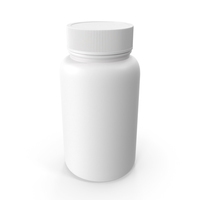 Plastic Bottle Pharma Round 950ml Closed PNG & PSD Images