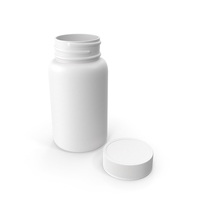 Plastic Bottle Pharma Round 950ml Open PNG & PSD Images
