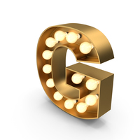 Marquee Sign Letter G PNG & PSD Images