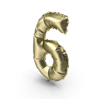 Balloon Number Six PNG & PSD Images