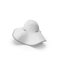 Womens Sun Hat White PNG & PSD Images