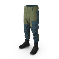 Mens Pants Boots Black Blue Green PNG & PSD Images