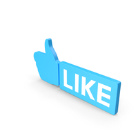 Like Blue Web Icon PNG & PSD Images