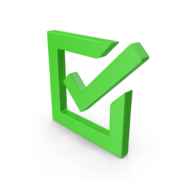 Checked Green Box Web Icon PNG & PSD Images