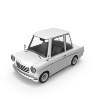Cartoon Car White PNG & PSD Images