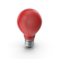 Lightbulb Red Glossy PNG & PSD Images