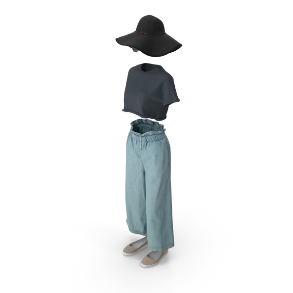 Women's Pants Shirt Shoes Hat Sunglasses PNG & PSD Images