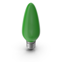 Pointy Lightbulb Green PNG & PSD Images