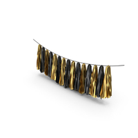 Gold and Black Tassel Garland PNG & PSD Images