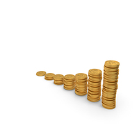 Coin Stacks Gold PNG & PSD Images