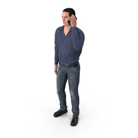 Casual Man James Talking On The Phone PNG & PSD Images