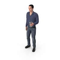 Casual Man James Holding Drink PNG & PSD Images