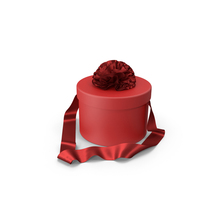 Pink Round Gift Box with Silk Ribbon PNG & PSD Images