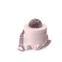 Red Round Gift Box with Silk Ribbon PNG & PSD Images