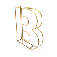 Decorative Wire Letter B PNG & PSD Images