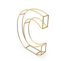 Decorative Wire Letter C PNG & PSD Images