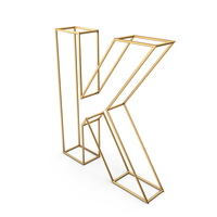 Decorative Wire Letter K PNG & PSD Images