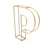 Decorative Wire Letter P PNG & PSD Images
