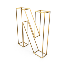 Decorative Wire Letter N PNG & PSD Images