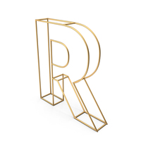 Decorative Wire Letter R PNG & PSD Images