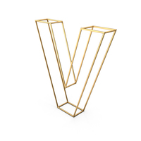 Decorative Wire Letter V PNG & PSD Images