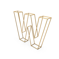 Decorative Wire Letter W PNG & PSD Images