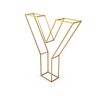 Decorative Wire Letter Y PNG & PSD Images