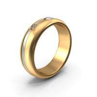 Golden Ring With Diamonds PNG & PSD Images