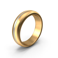 Golden Ring With White Stripe PNG & PSD Images