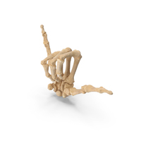 Skeletal Hang Loose Sign PNG & PSD Images
