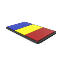 Flag of Romania PVC Patch PNG & PSD Images