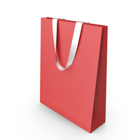 Red Paper Handles with White Handles PNG & PSD Images