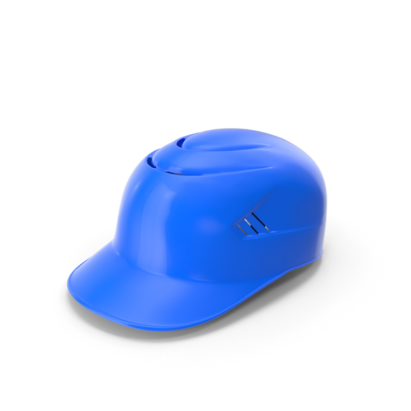 Baseball Catchers Helmet with Padding Blue PNG & PSD Images